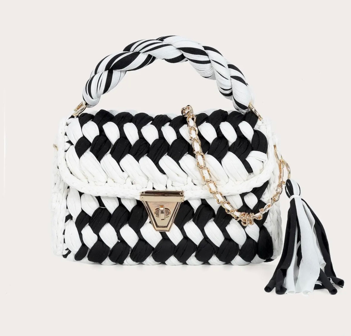 Sac Amalya noir et blanc